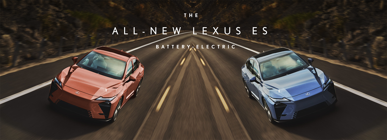 The All-New Lexus ES. Battery-Electric.